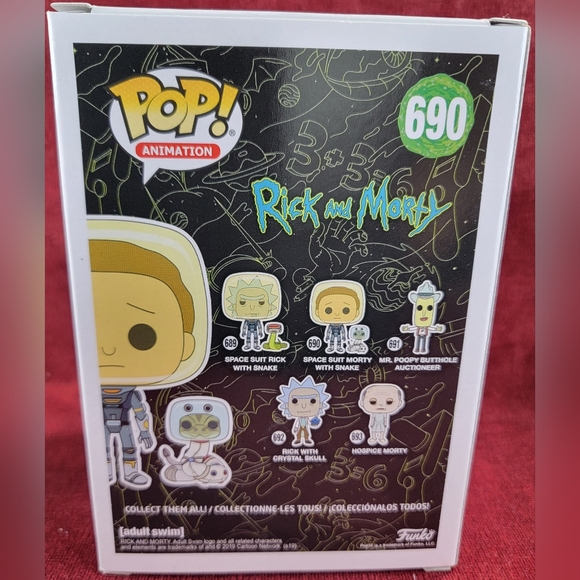 Space suit morty with snake funko # 690 (nib) With pop protector - Picture 7 of 7